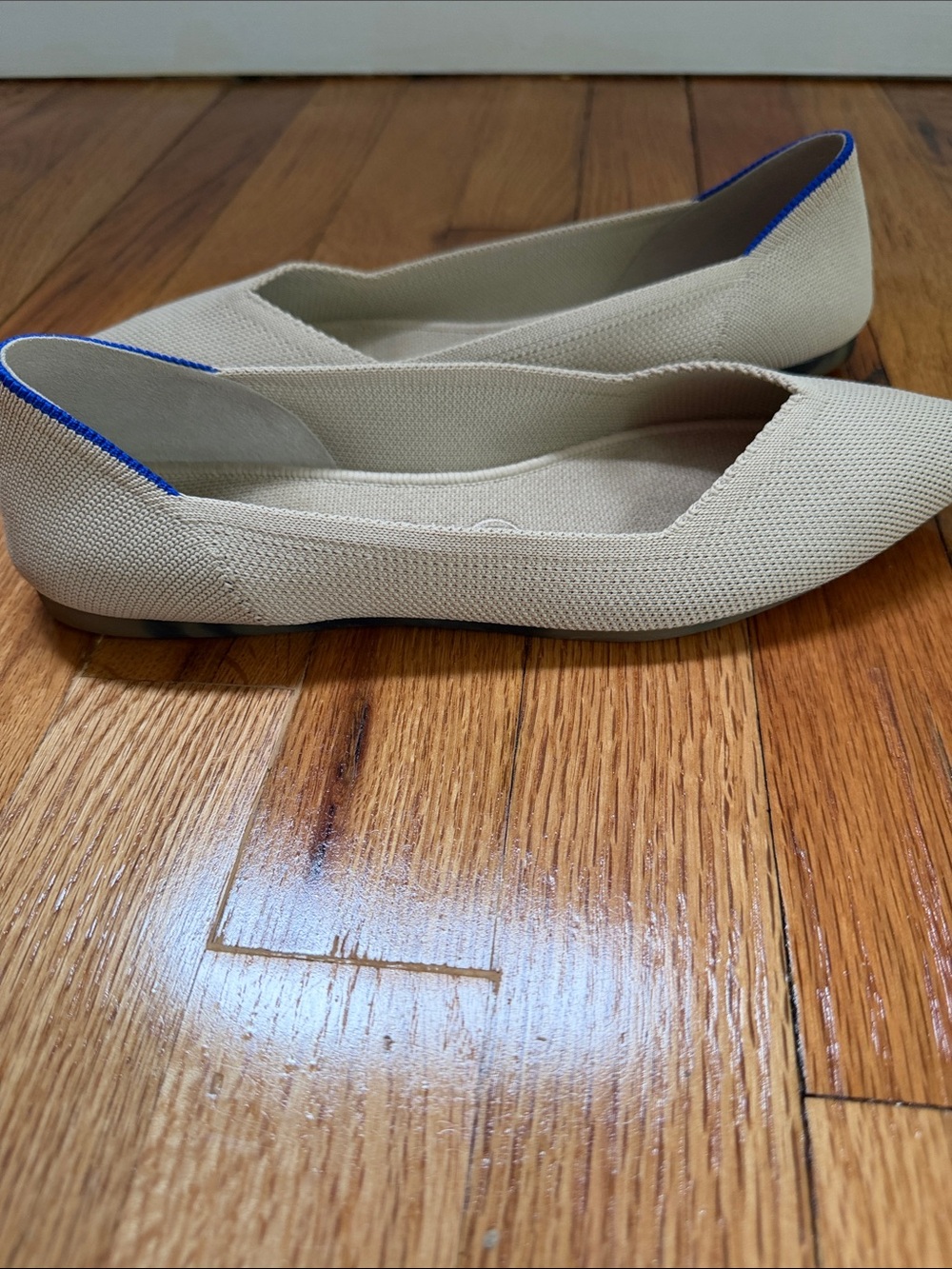Rothy’s The Point II Ecru Women’s Pointed Ballet Flats in Beige - Picture 4 of 4